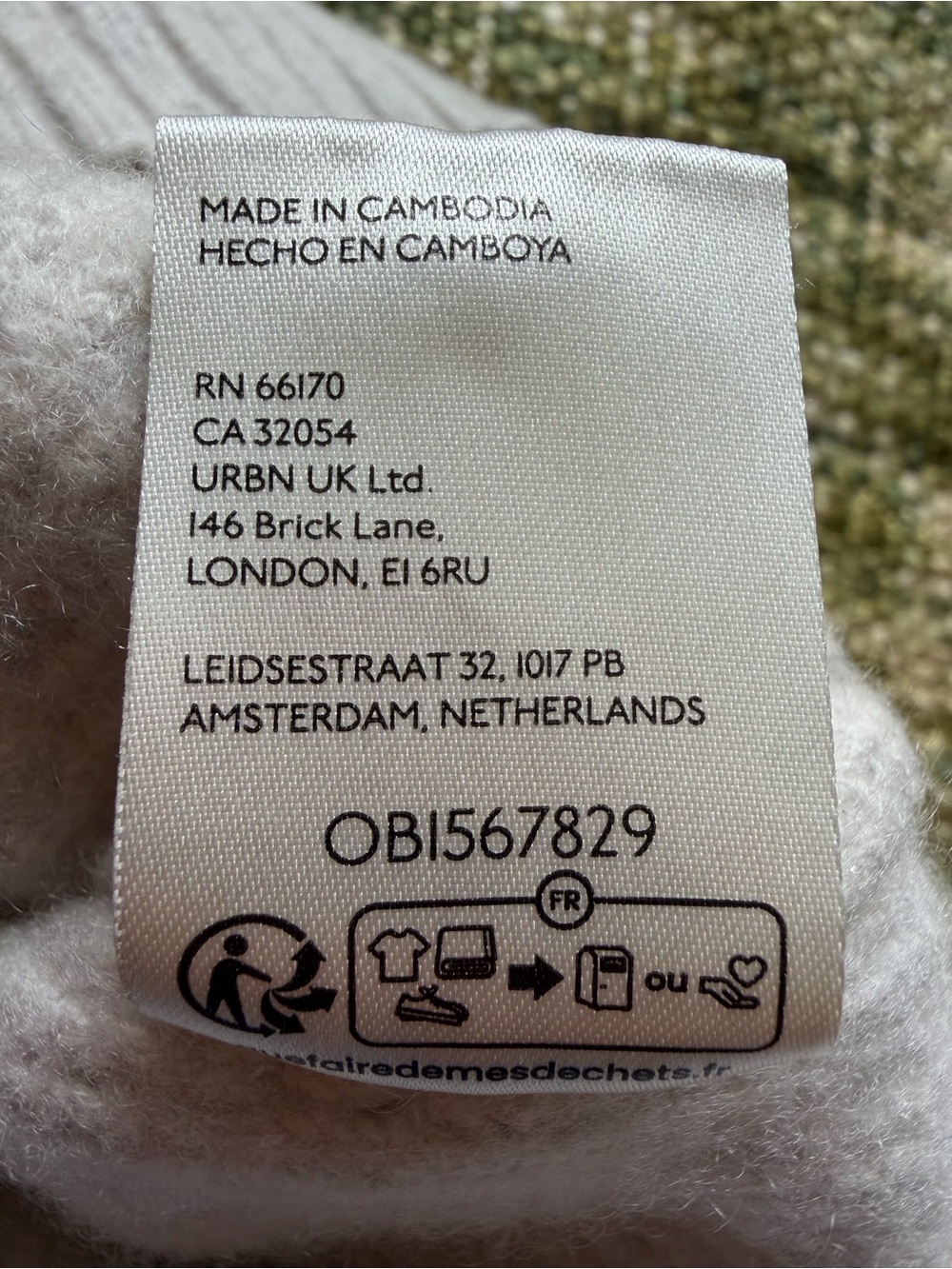 Pilcro Cashmere Cocoabella Mock-Neck Sweater Size M - Picture 7 of 8